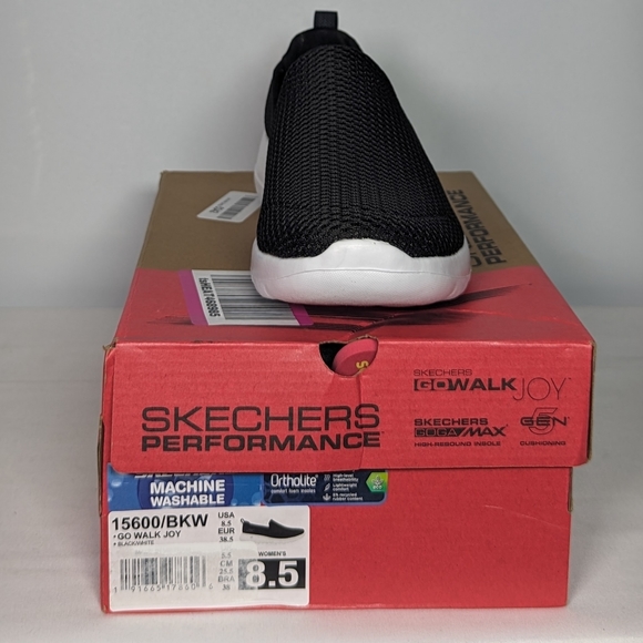 NEW Skechers Womens GO Walk Joy Sneakers Sz 8.5 black - Picture 4 of 4